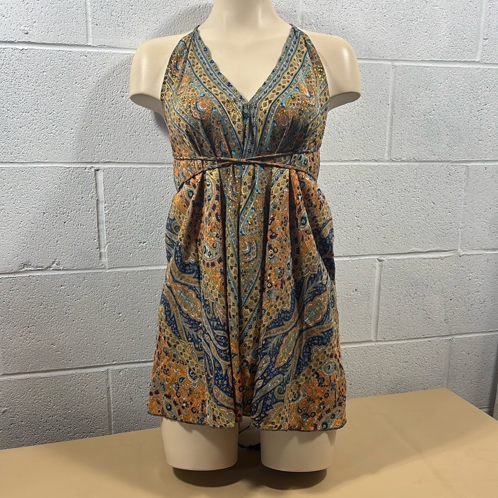 Bohemian Paisley Mini Dress / top​​